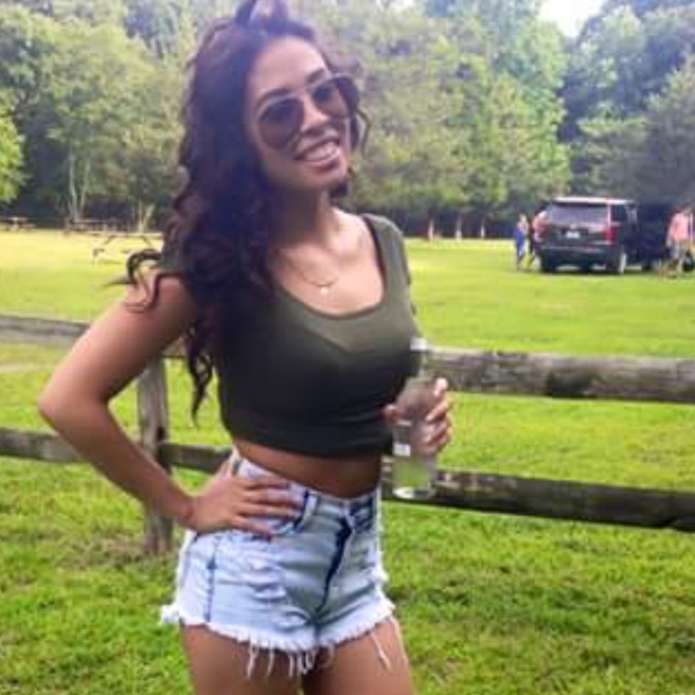 High waisted jean shorts